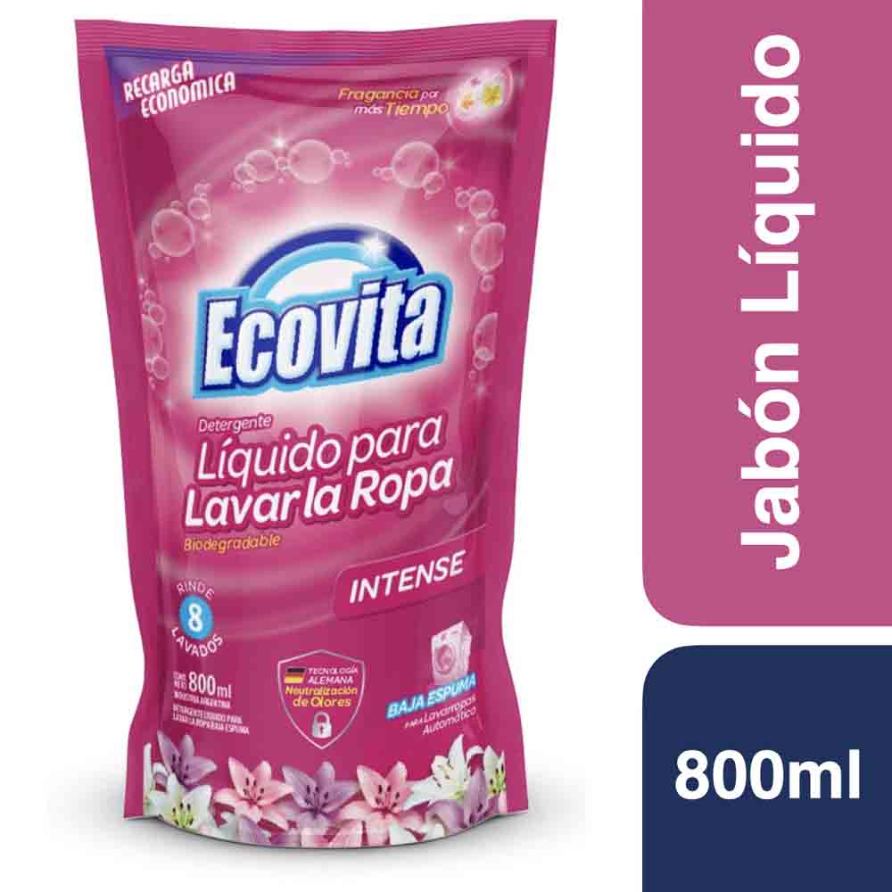 Detergente Liquido  Ecovita Intense Doypack 800ml