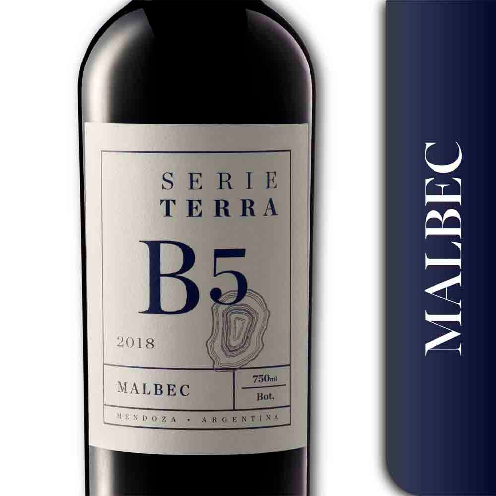 Vino tinto malbec Terra 750 cc.