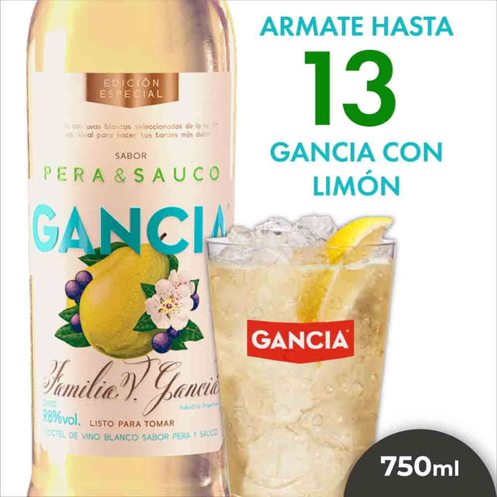 Gancia Pera Y Sauco X 750 Ml