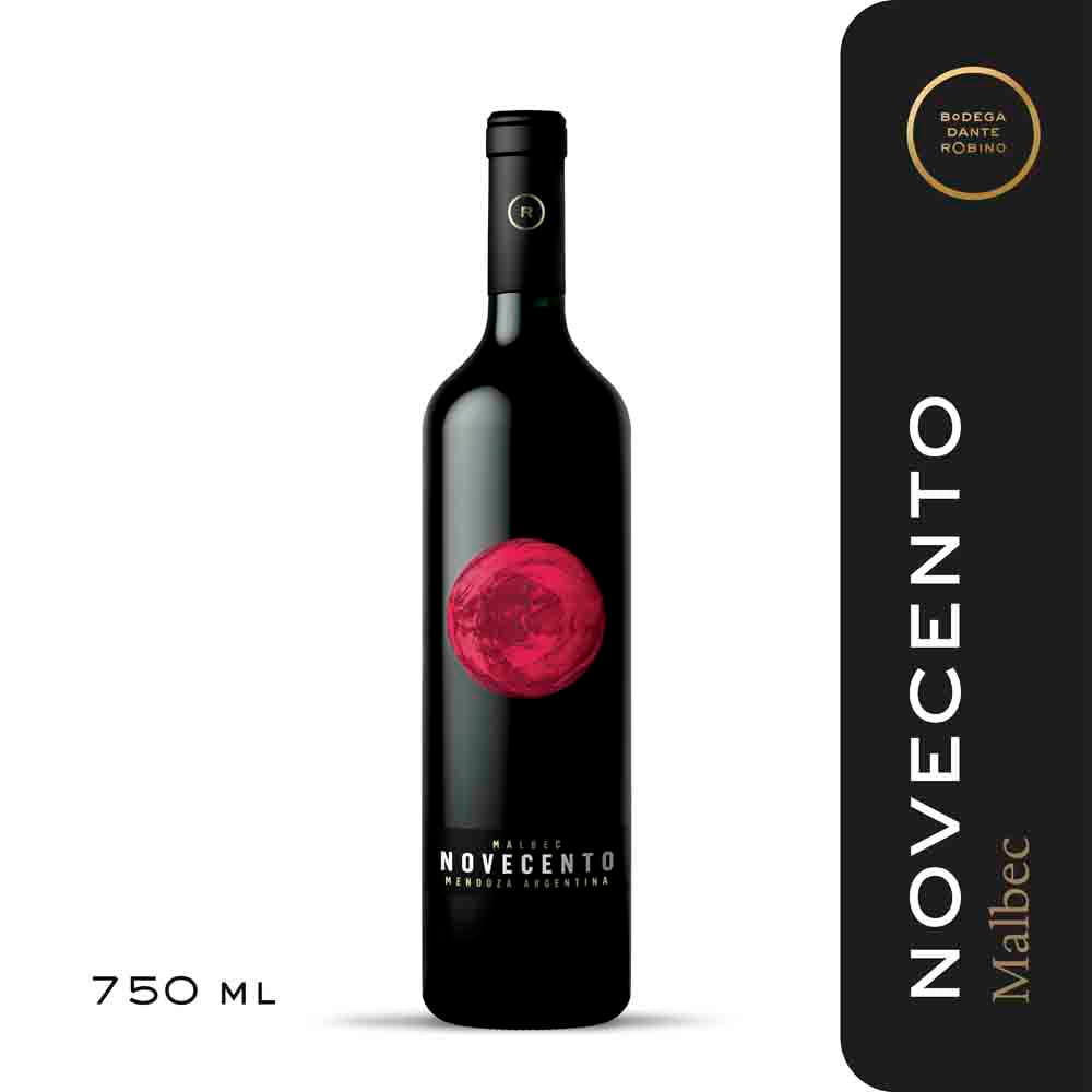 Vino tinto Malbec Novecento 750 ml