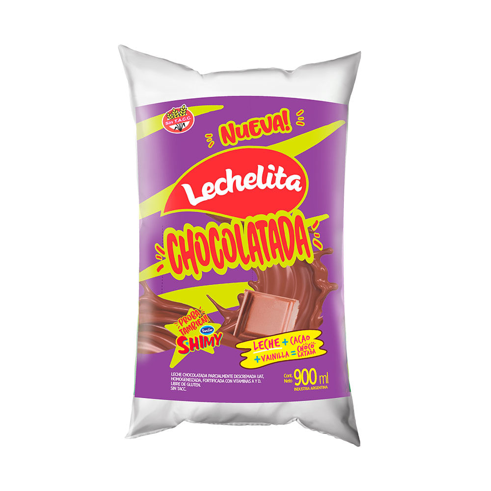 Leche Chocolatada Lechelita  900ml