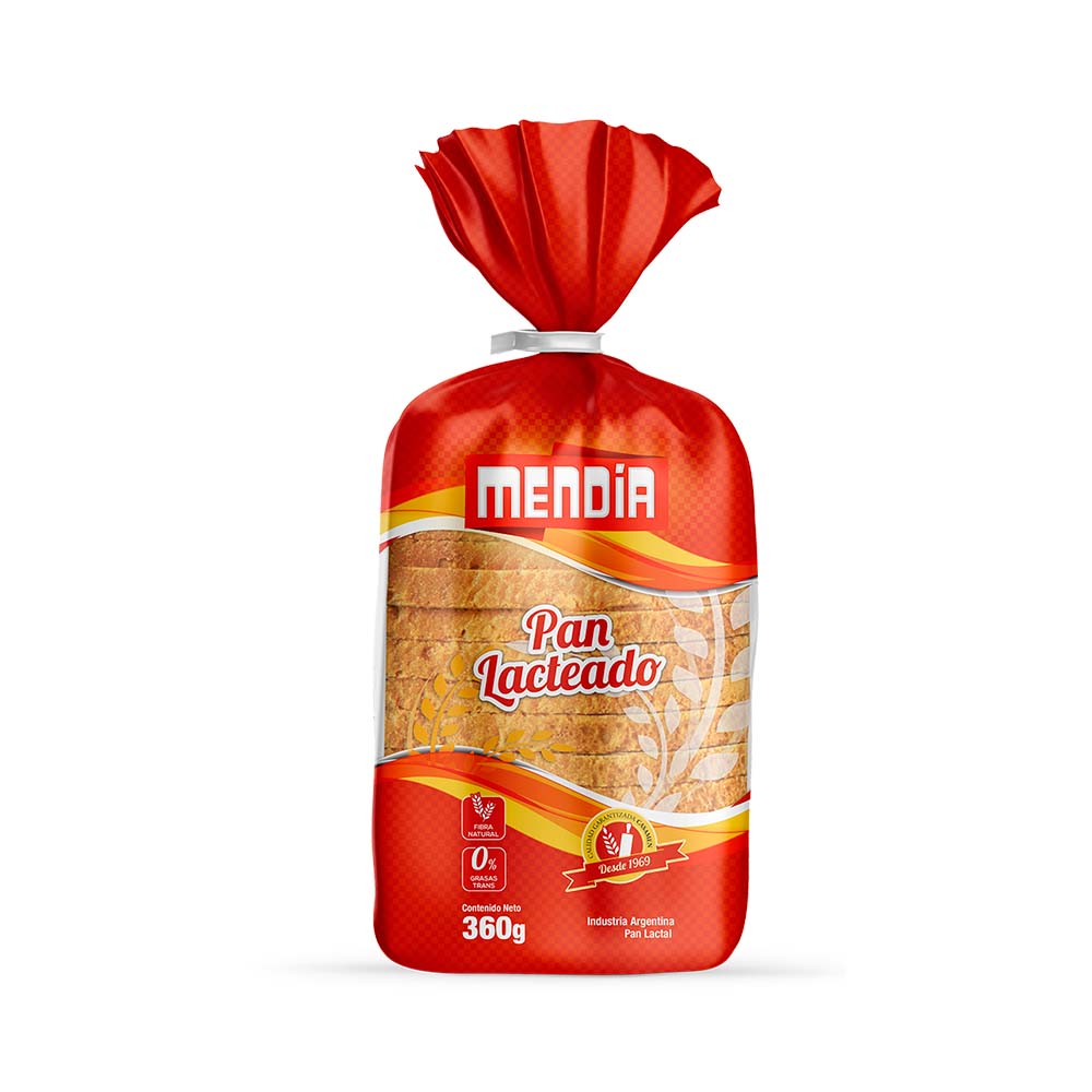 Pan de Molde Lactal 360 Grs Mendia