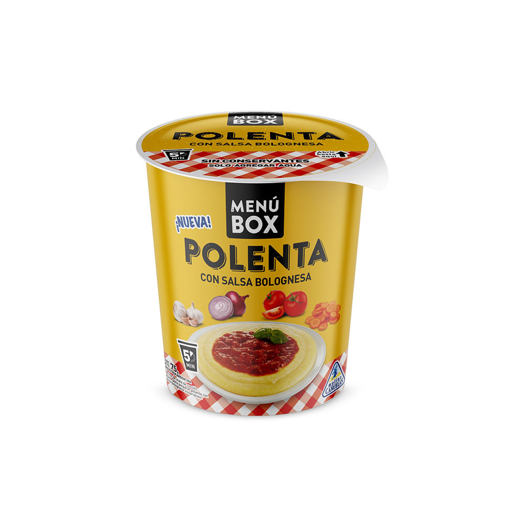 Polenta Box Con Salsa Bolognesa X75g