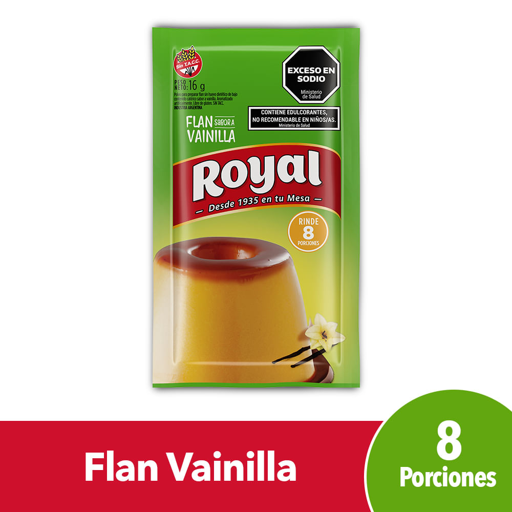 Flan Sabor Vainilla 60 Grs Royal