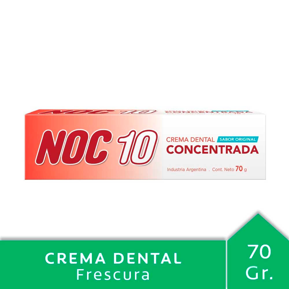 Pasta Dental Concentrada 70 Grs Noc 10