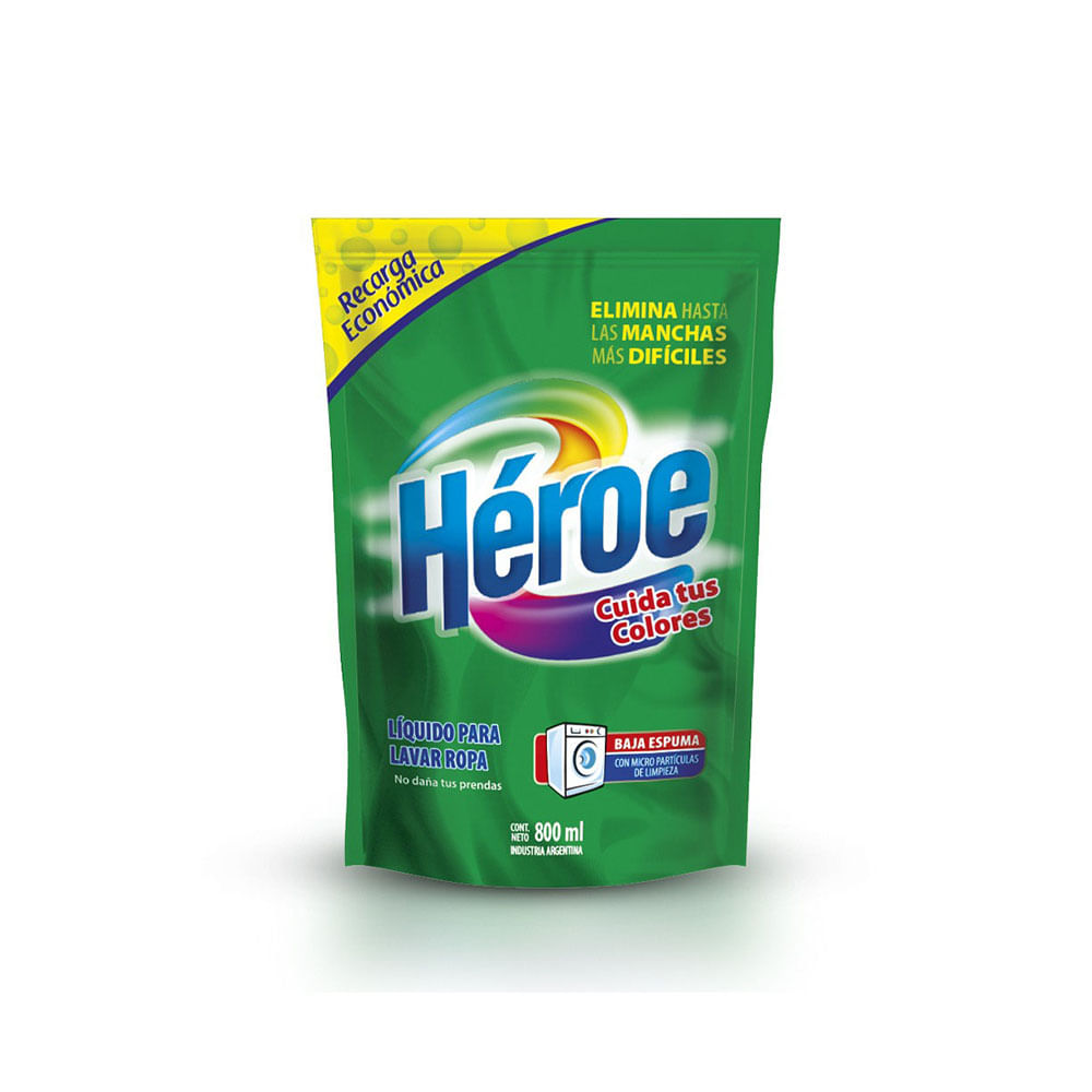 Jabón Para Ropa 800 Ml Héroe