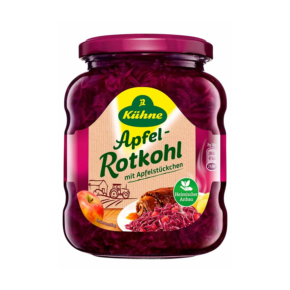 Repollo Colorado con Sabor Manzana 350 Grs Kuhne