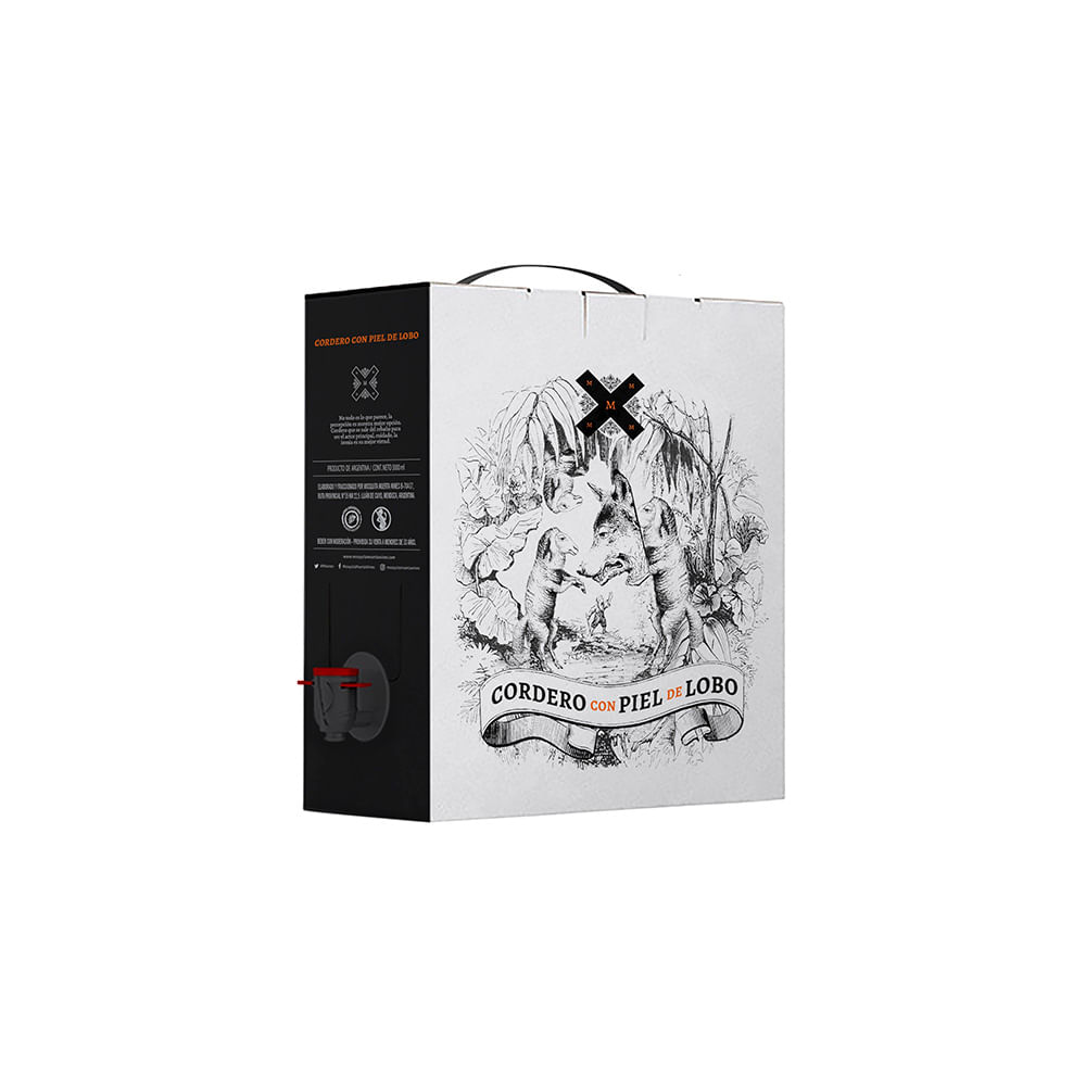Vino Cordero Con Piel De Lobo Bag In Box Malbe
