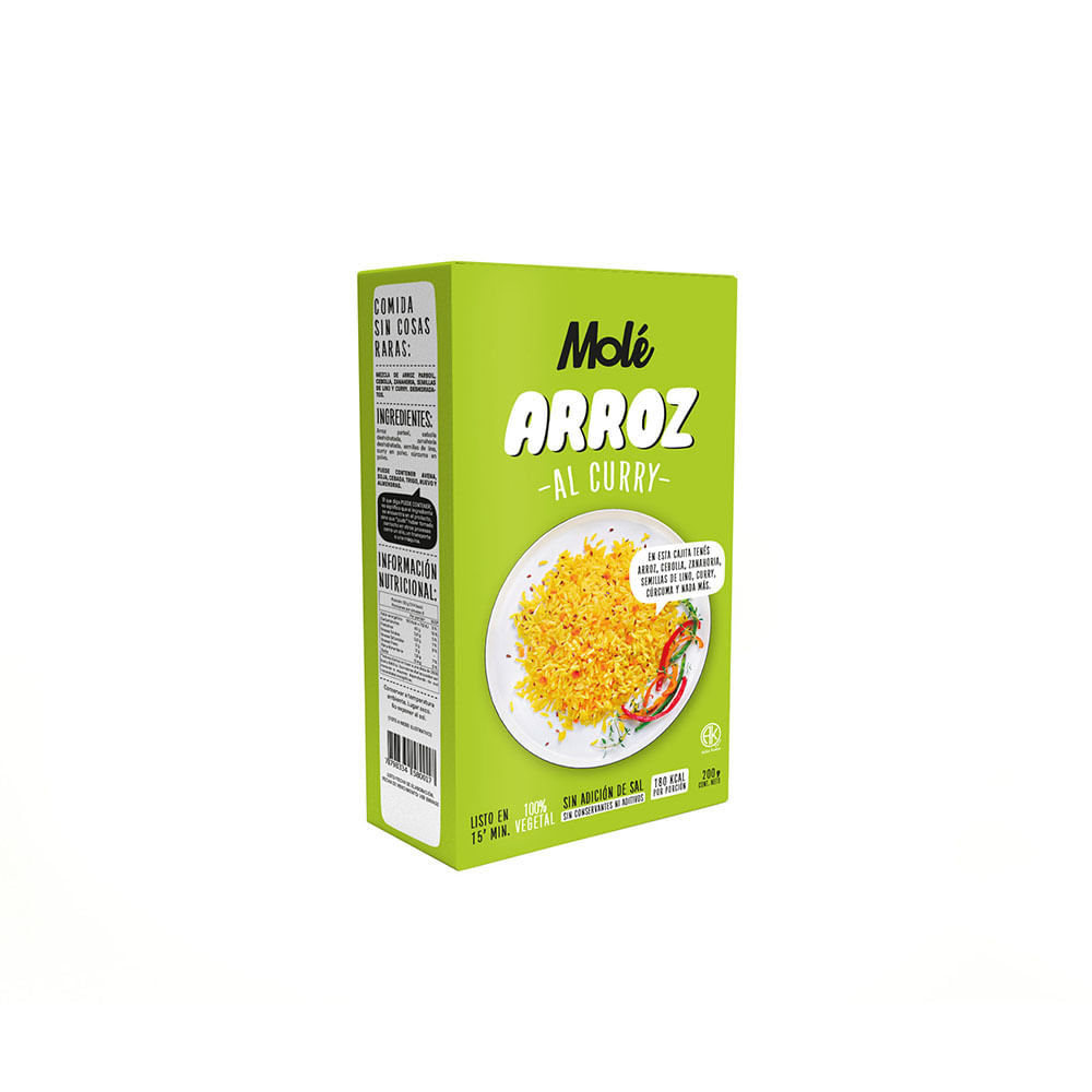 Premezcla Arroz Sabor Curry 200 Grs Molé