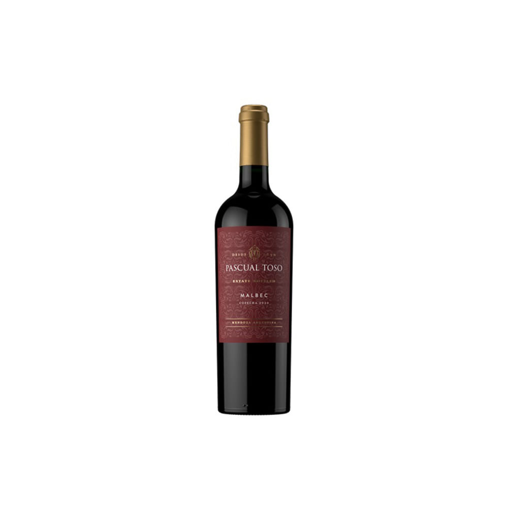 Vino Malbec Estate Bottled 750 Ml Pascual Toso