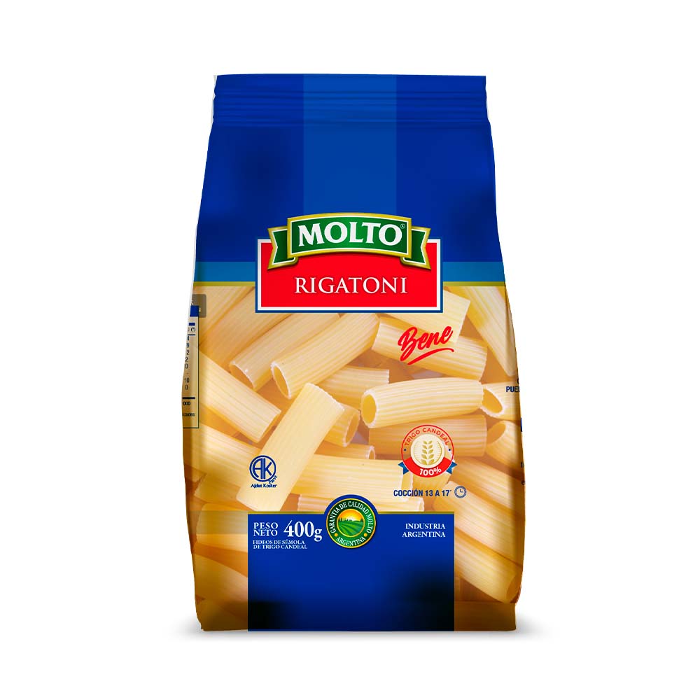 Fideo Molto Rigatoni X400g