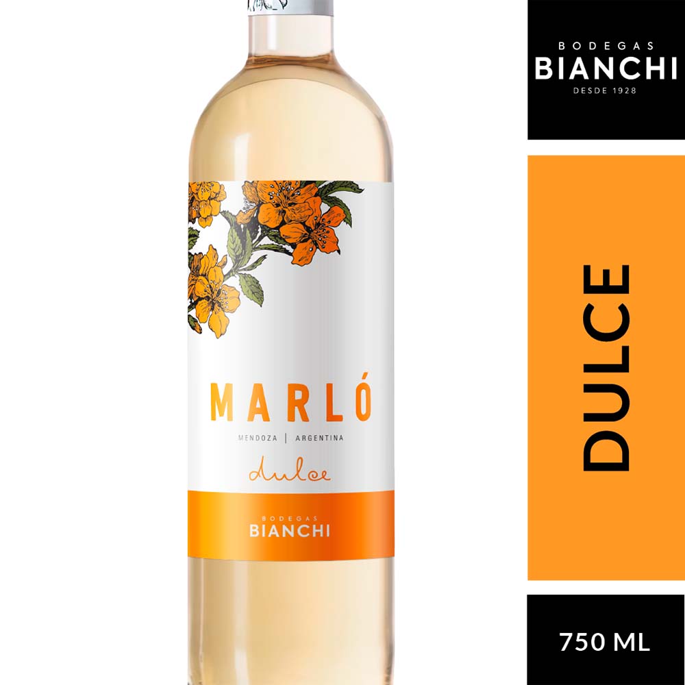 Vino Marlo Blanco Dulce 750cc