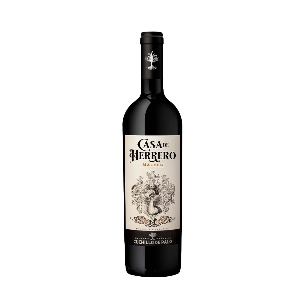 Vino Malbec 750 Ml Casa De Herrero