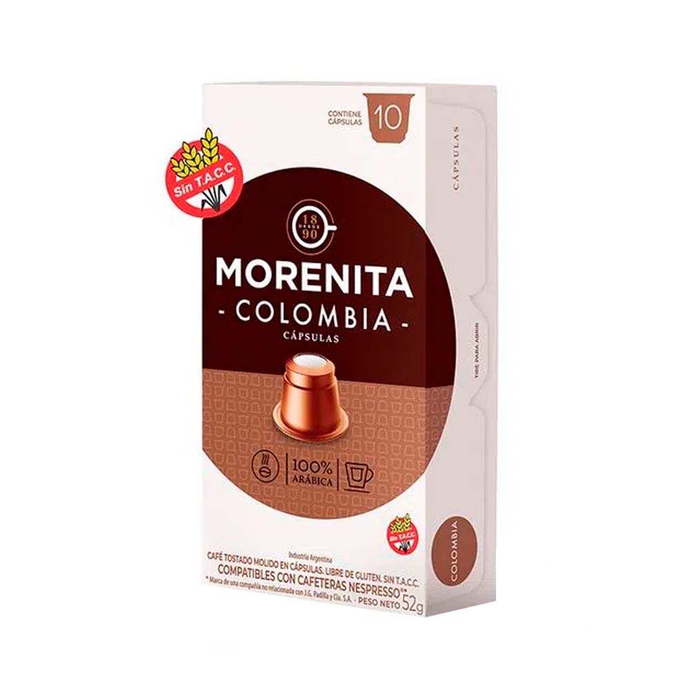 Café Cápsulas Colombia 52 Grs x 10 Un compatible con Nespresso La Morenita