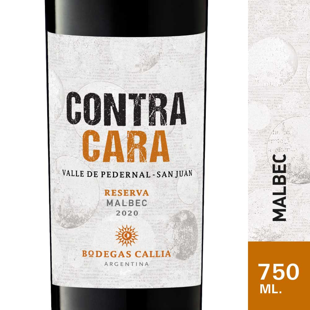 Vino Malbec 750 Ml Contracara