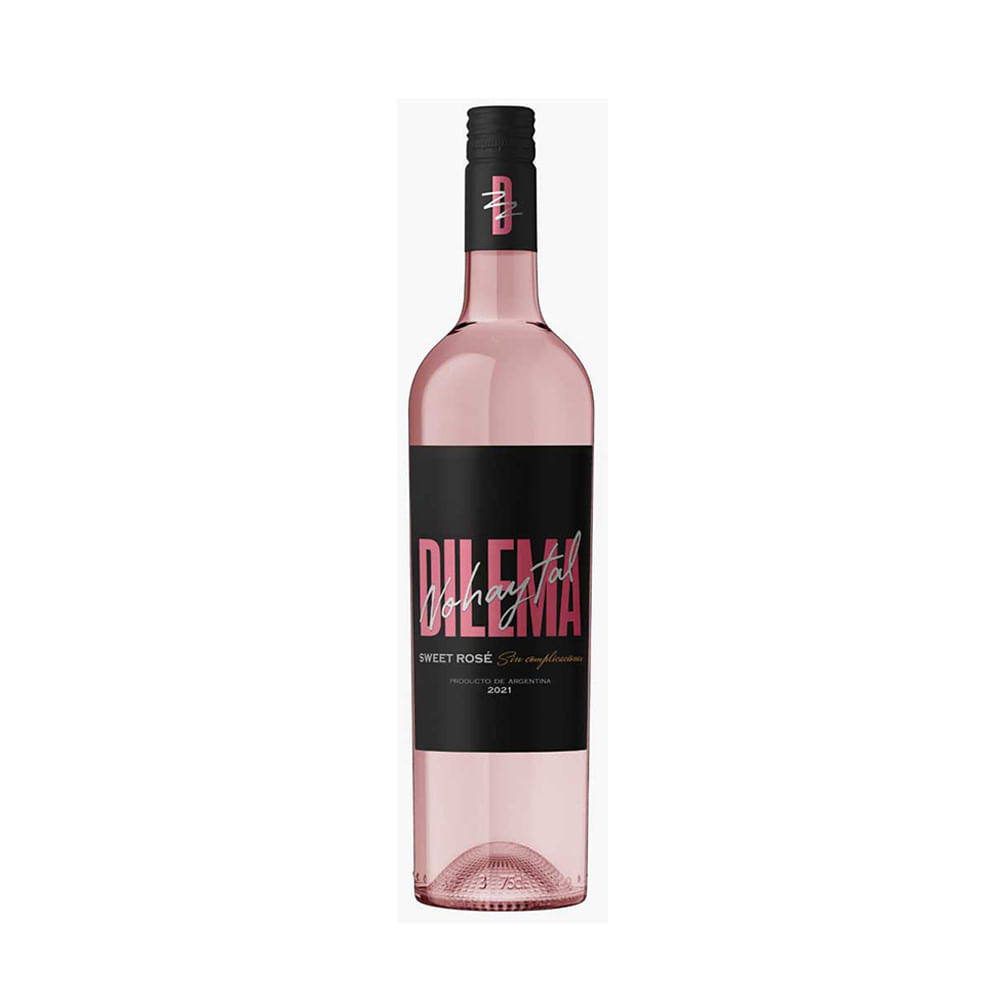 Vino Rosado Dulce 750 Cc Dilema