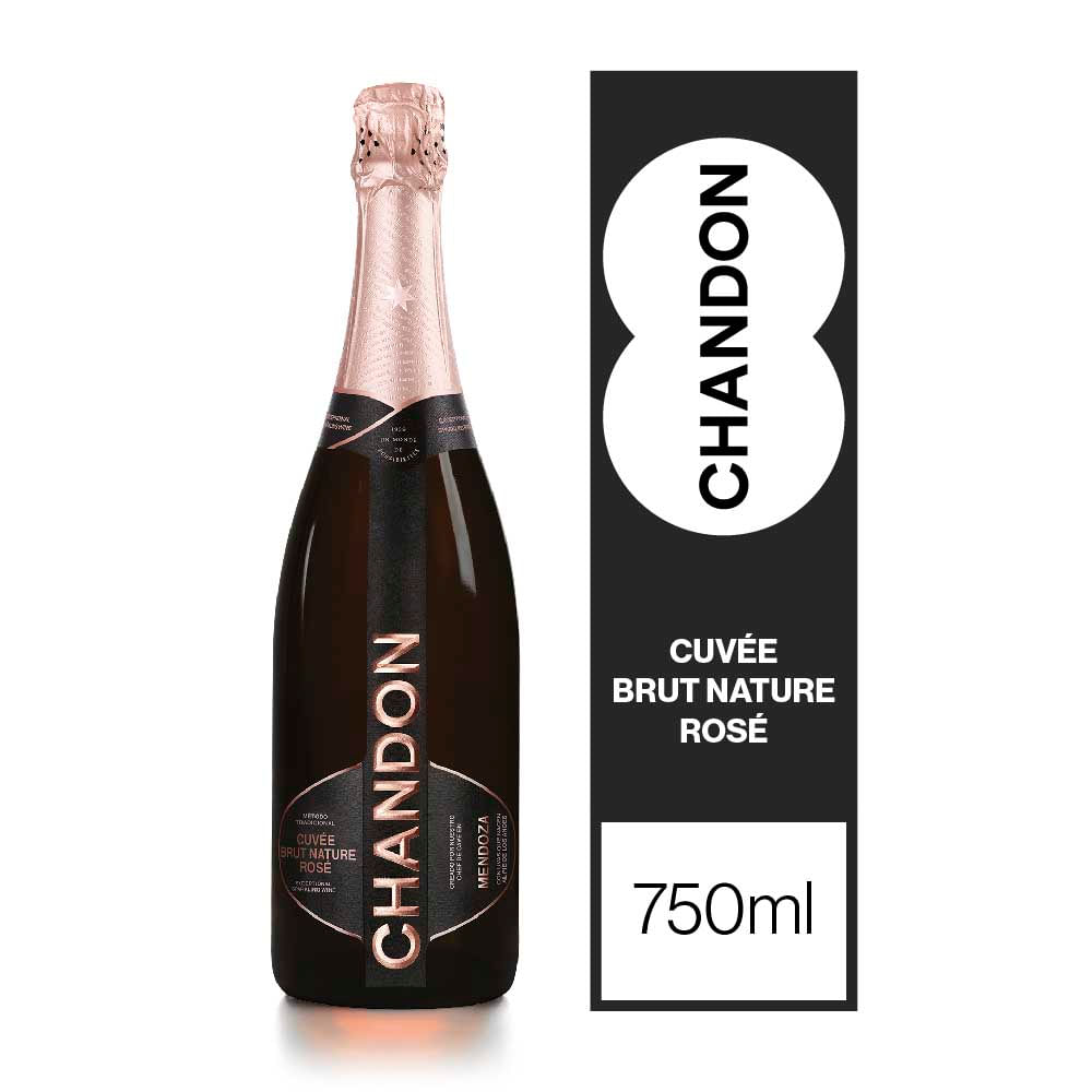 Espumante Chandon Brut Nature Rose 750 Ml