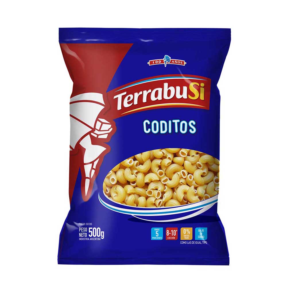 Fideos Coditos 500 Grs Terrabusi