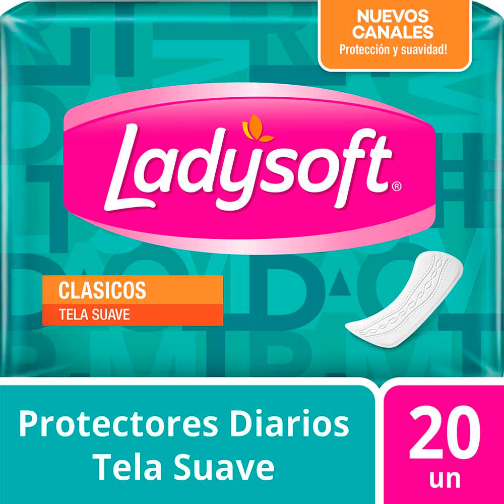 Protectores Diarios Clásicos 20 Un Ladysoft