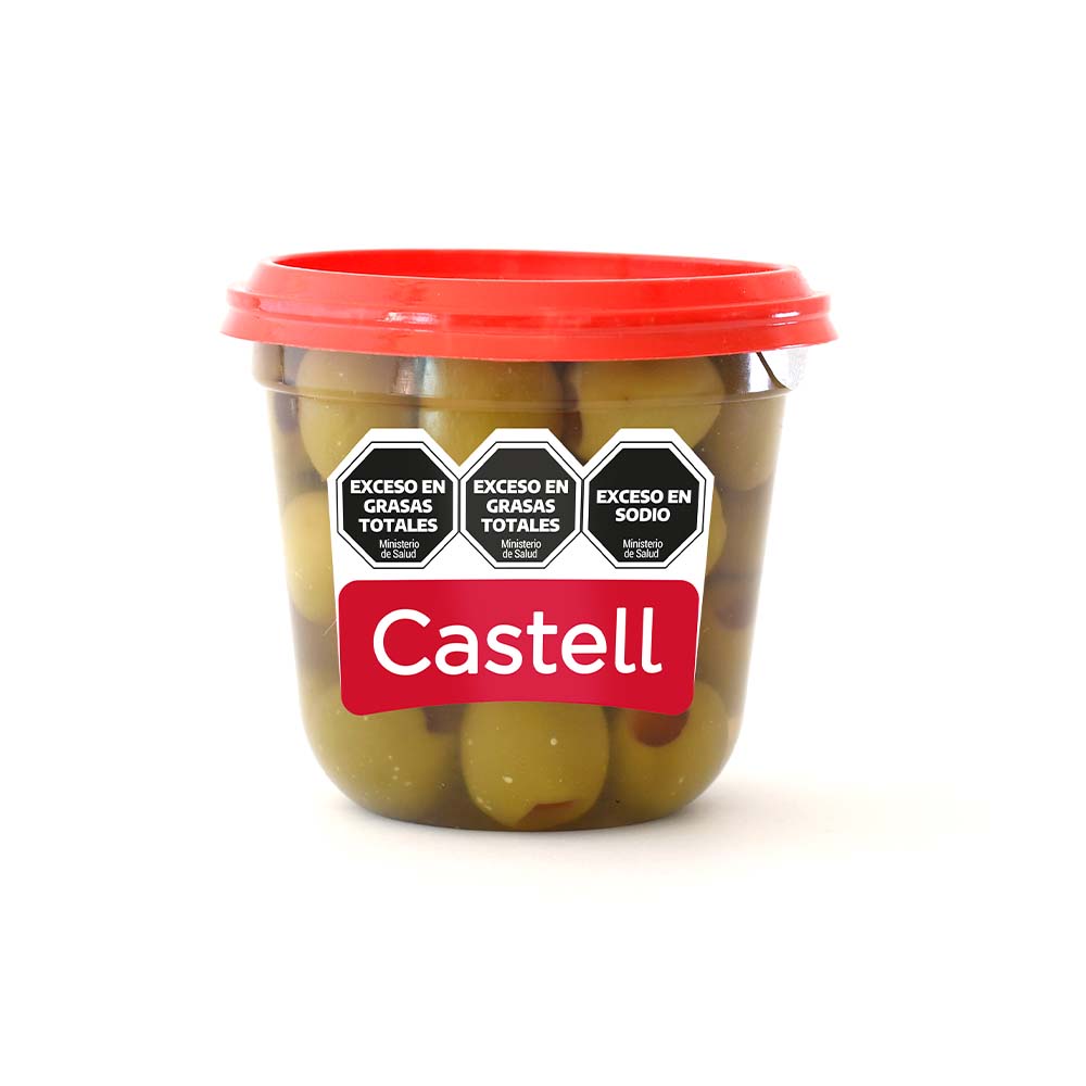 CASTELL Aceitunas Verdes de Morrón 150 Grs Castell