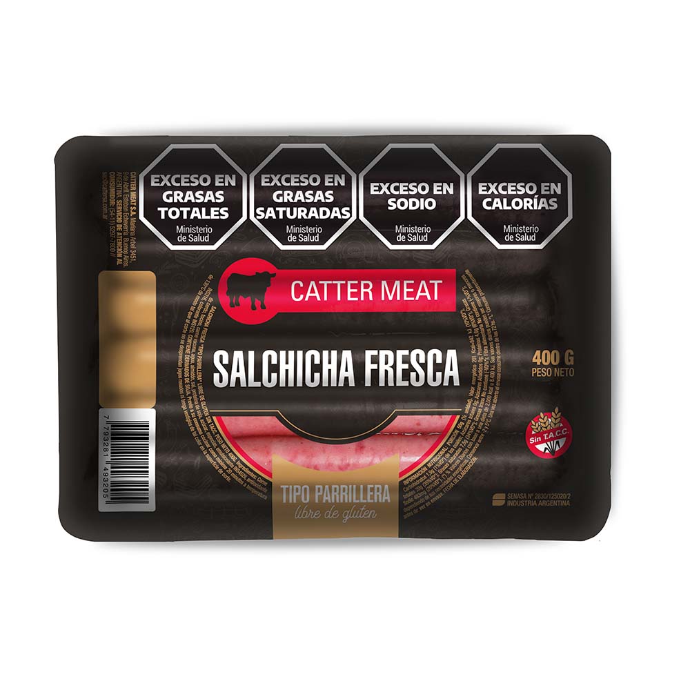 Salchicha Parrillera Al Vacio . 6 U - 400grs-catter Meat