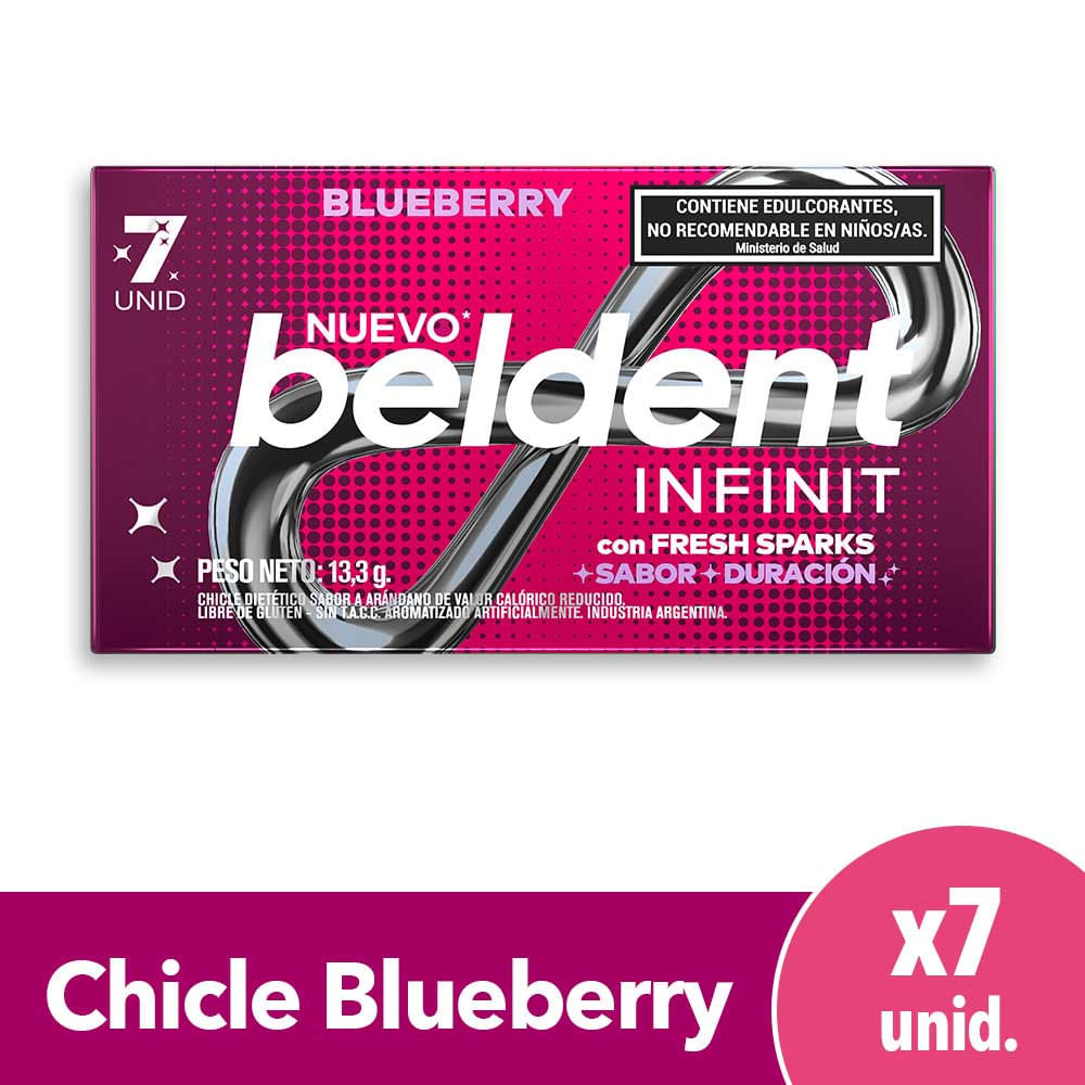 Chicles Sabor Blueberry 13,3 Grs Beldent