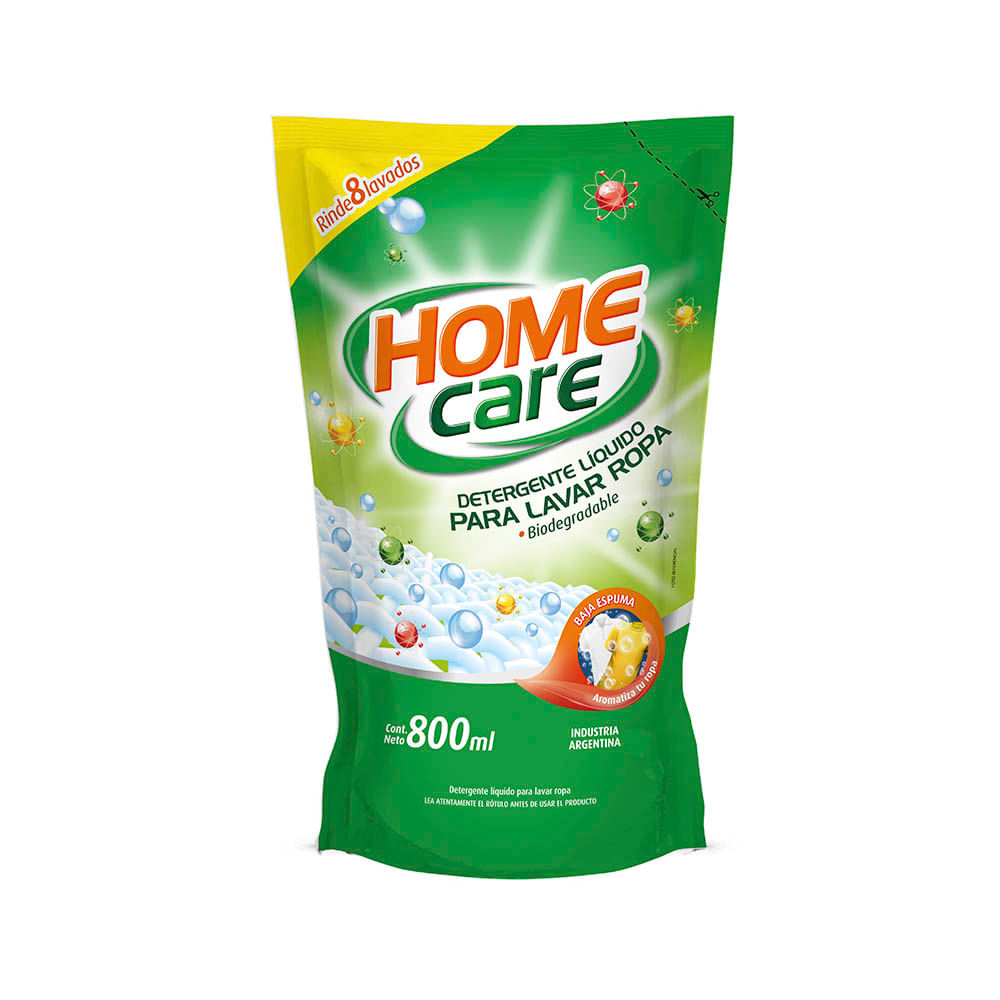 Detergente Liquido Para La Ropa 800 Ml Home Care.