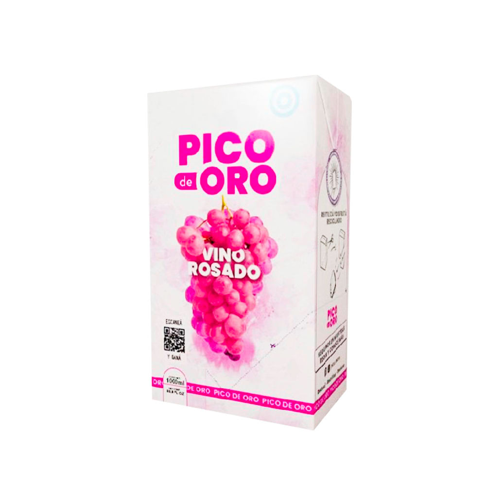 Vino Pico De Oro Rosado 1lt
