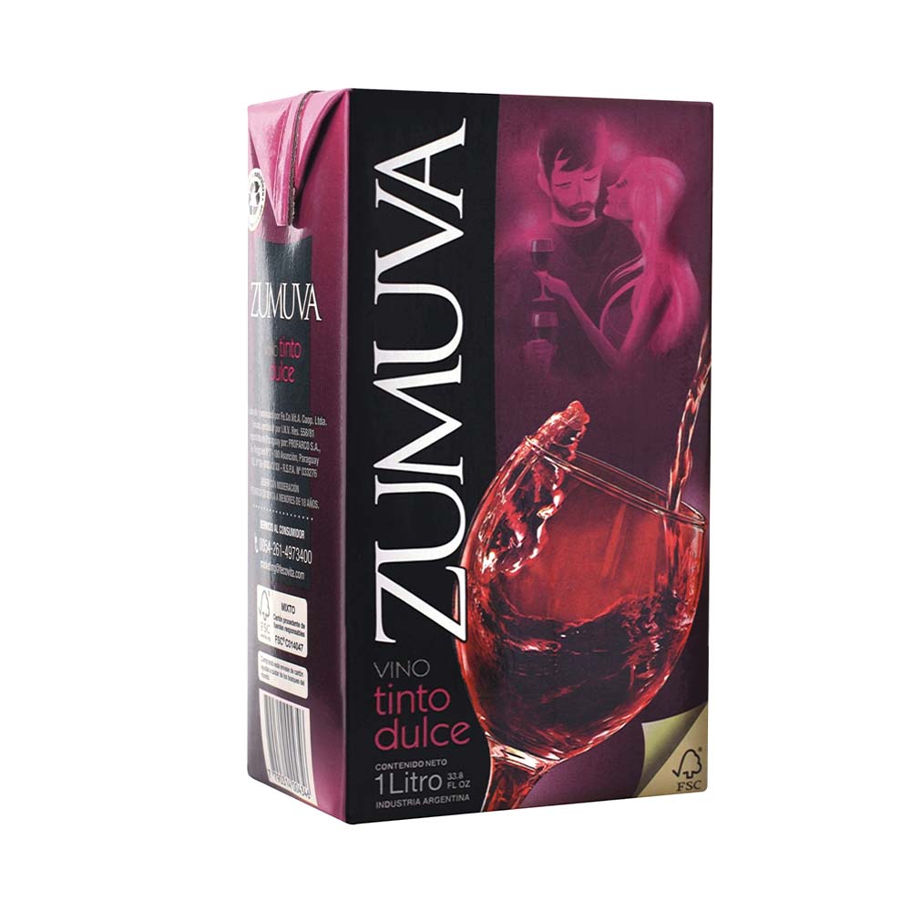 Vino Zumuva Tinto Dulce 1 L