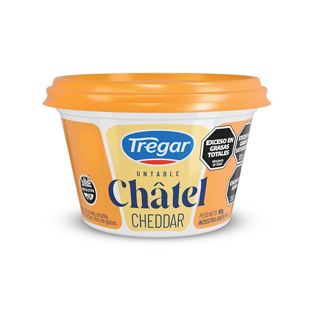 Queso Untable Chatel Cheddar X 180grs