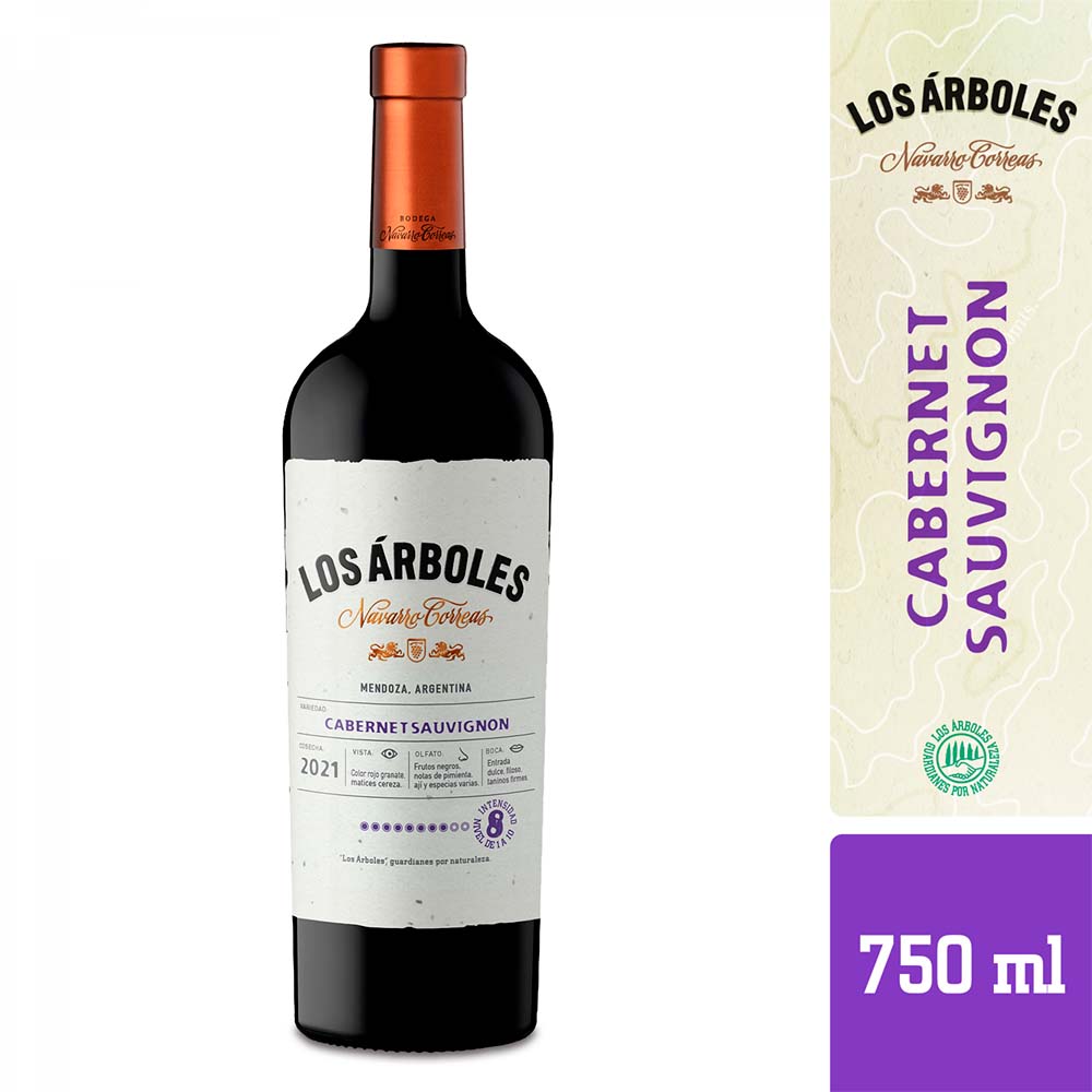 Vino Tinto Los árboles Cabernet Sauvignon 750 Cc