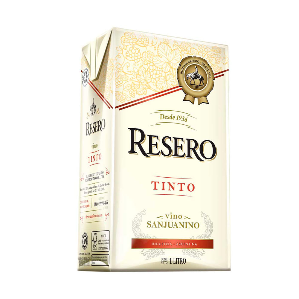 Vino Resero Tinto 1lt Brk