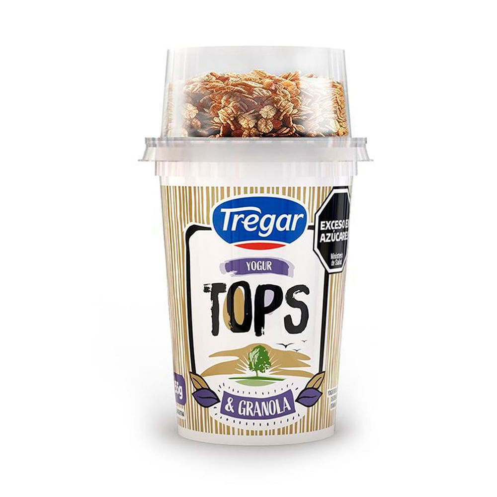Yogurt Sabor Granola Entero Alto en Proteína 155 Grs Tregar