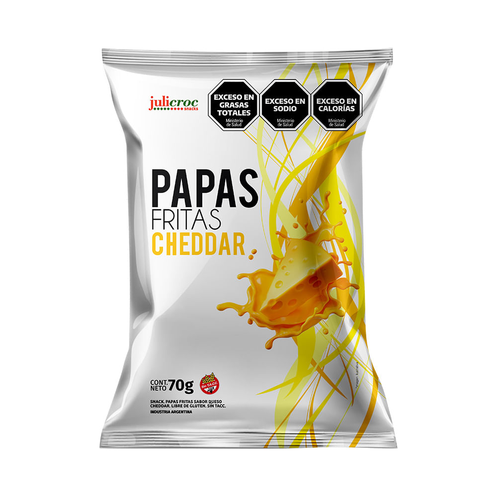 Papas Fritas Sabor Cheddar Julicroc 70g