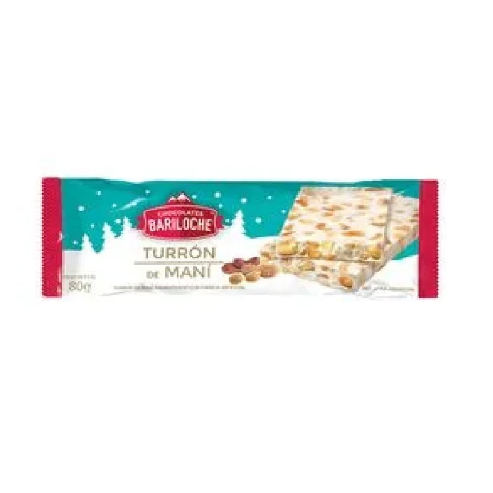 Turrón de Maní 80 Grs Bariloche
