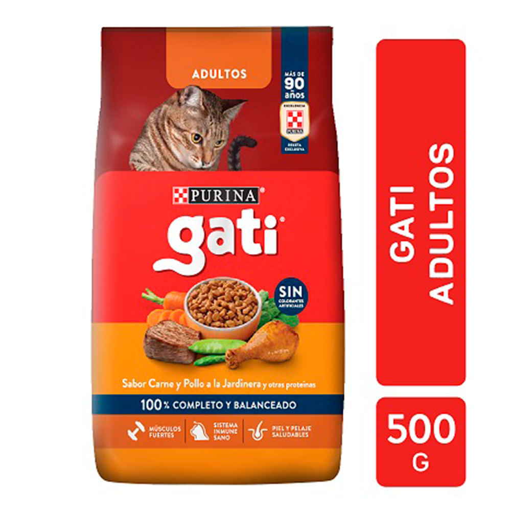 Alimento Gati Carne Y Pollo 500gr