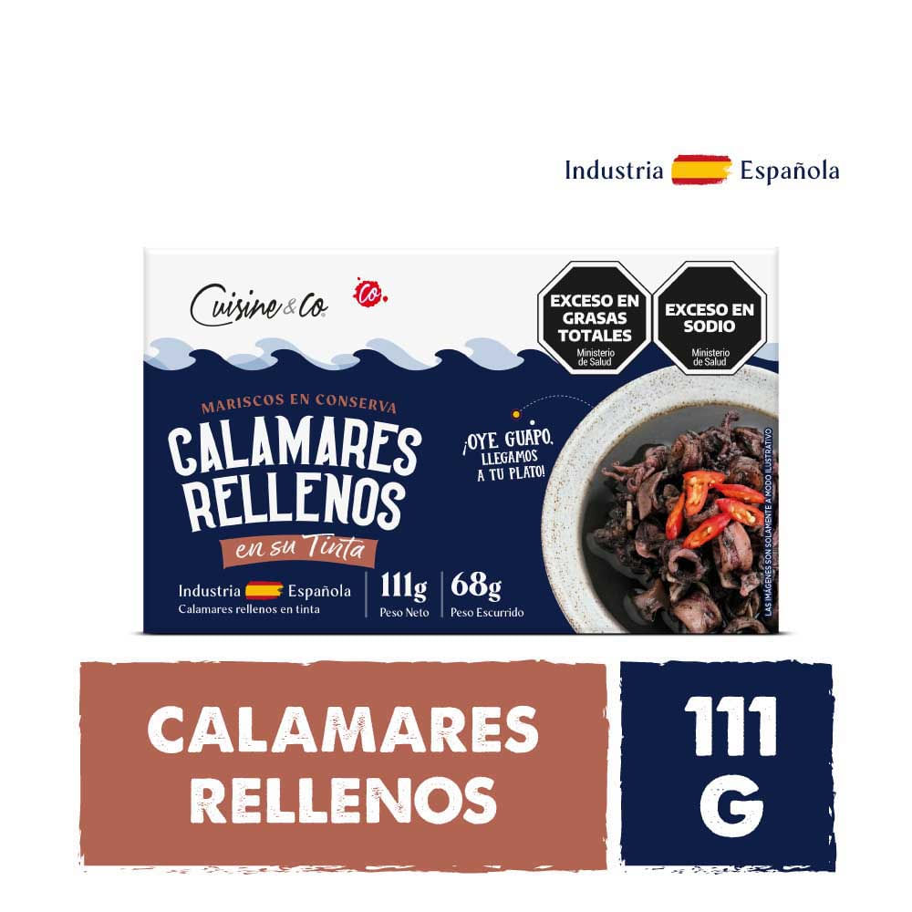 Calamares Rellenos En Su Tinta X 111 Gr Cuisine & Co