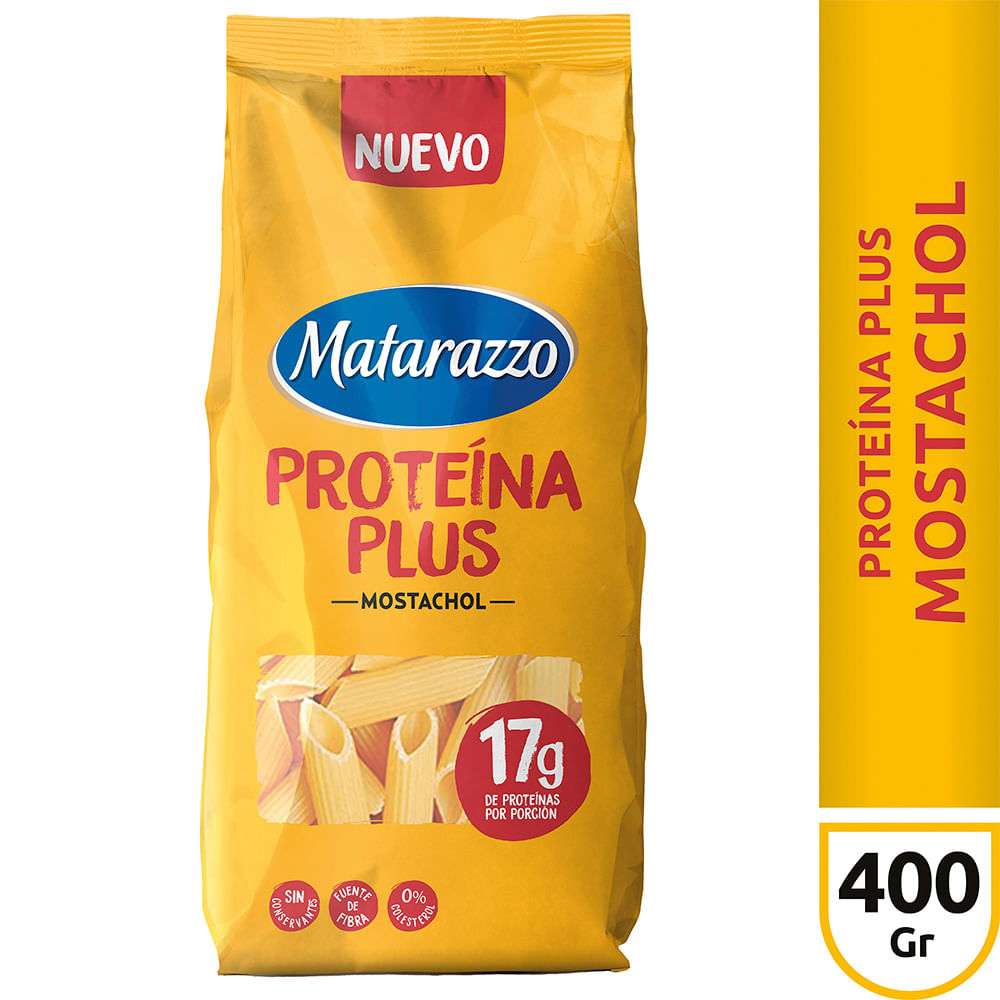 Fideos Protein Mostachol 400g Matarazzo