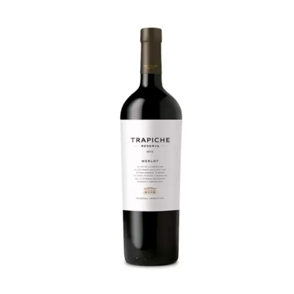Vino Trapiche Merlot Roble Botella 750 Cc