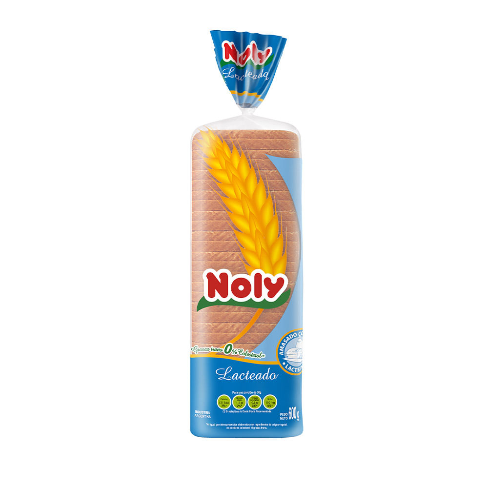 Pan de Molde Lactal Sabor Pan blanco 600 Grs Doña Noly