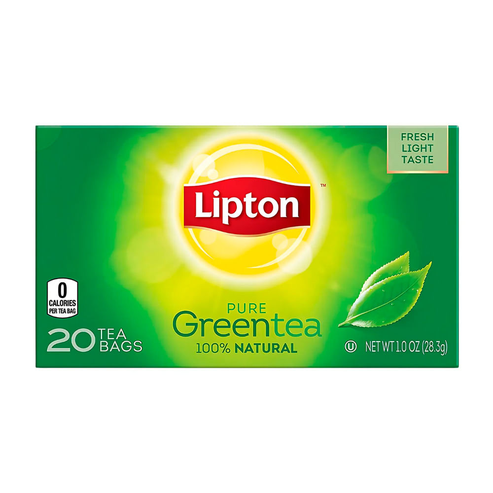 Té Bebida a Base de Hierbas Sabor Clear green pure 28.3 Grs x 20 Un Lipton