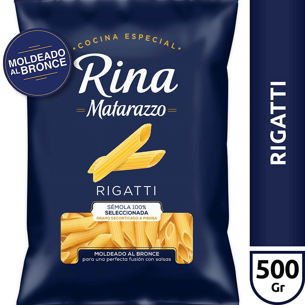 Fideos Rigatti 500 Grs Rina