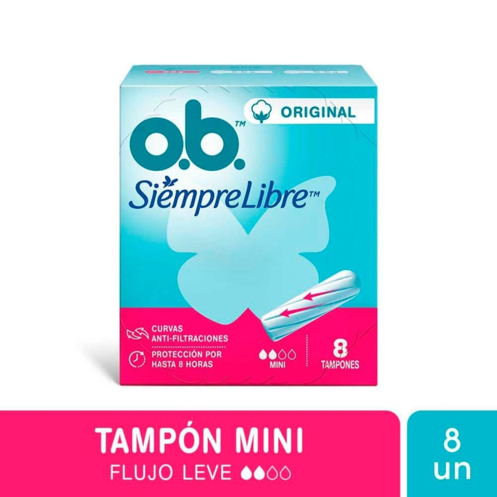 Tampones Mini 8 Un Ob Siempre Libre