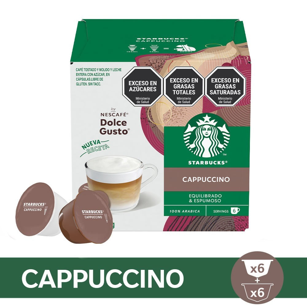 Cápsulas Cappuccino 12 Un Starbucks®