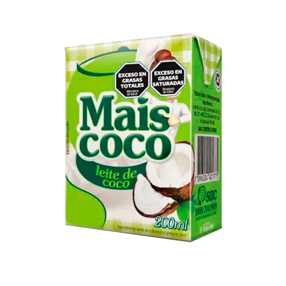 Leche de Coco 200 Ml Mais Coco