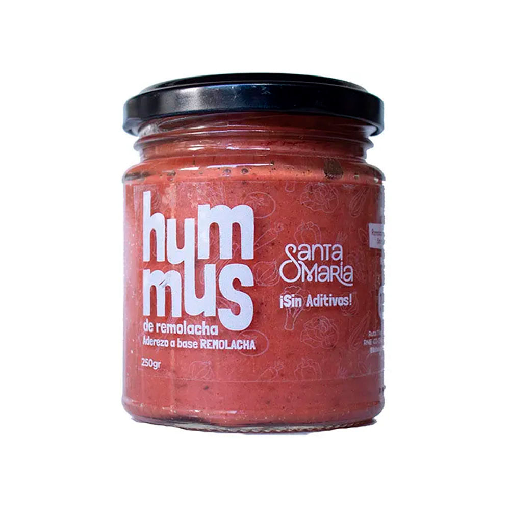 Hummus Sabor Remolacha 250 Grs Santa Maria