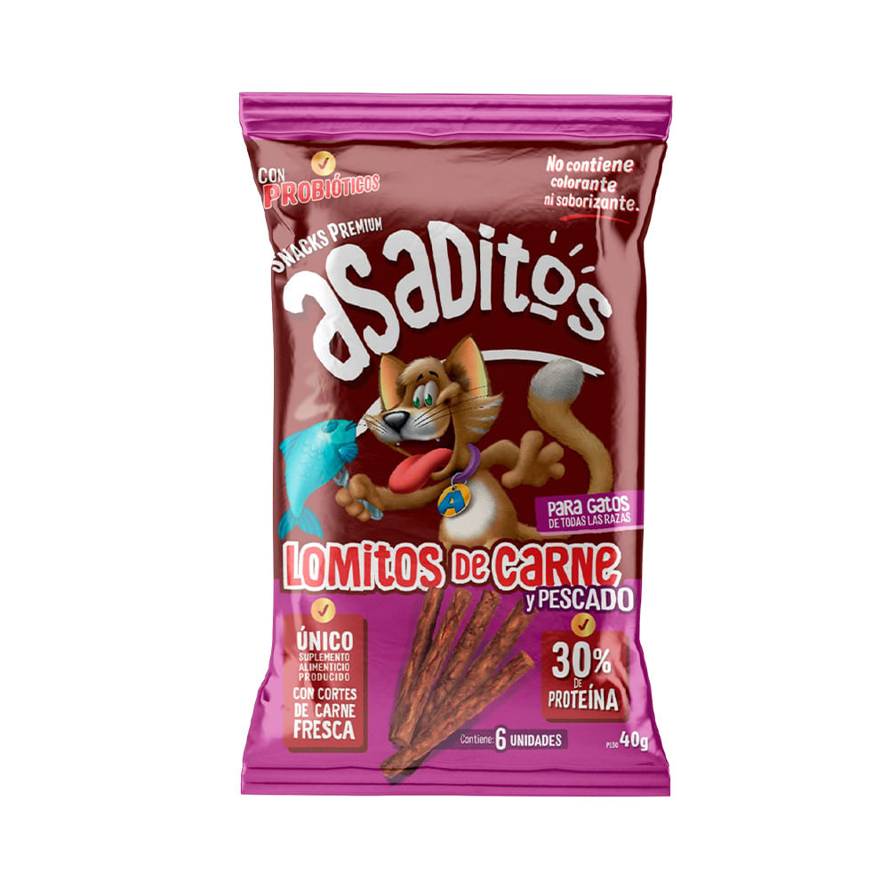 Snack Asaditos Para Gatos 40gr