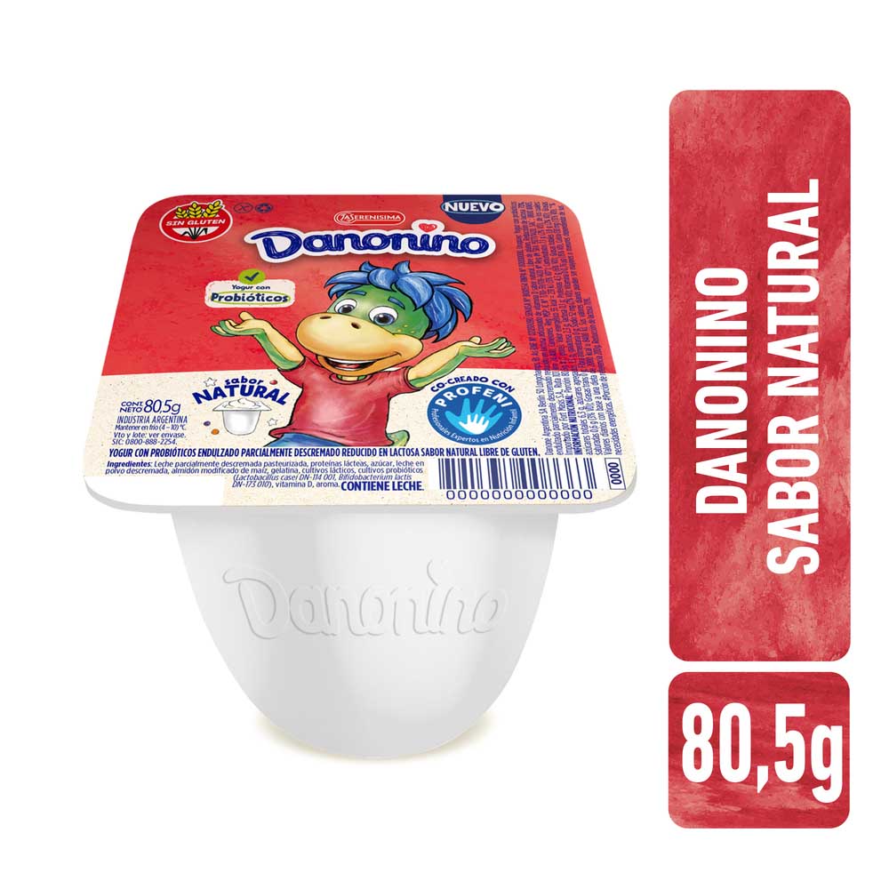 Yogur Sabor Natural 80,5 Grs Danonino