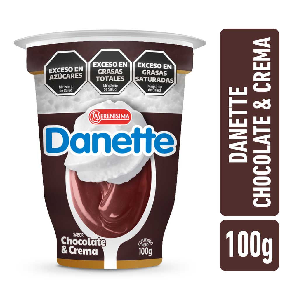 Postre chocolate con crema Danette 100 grs