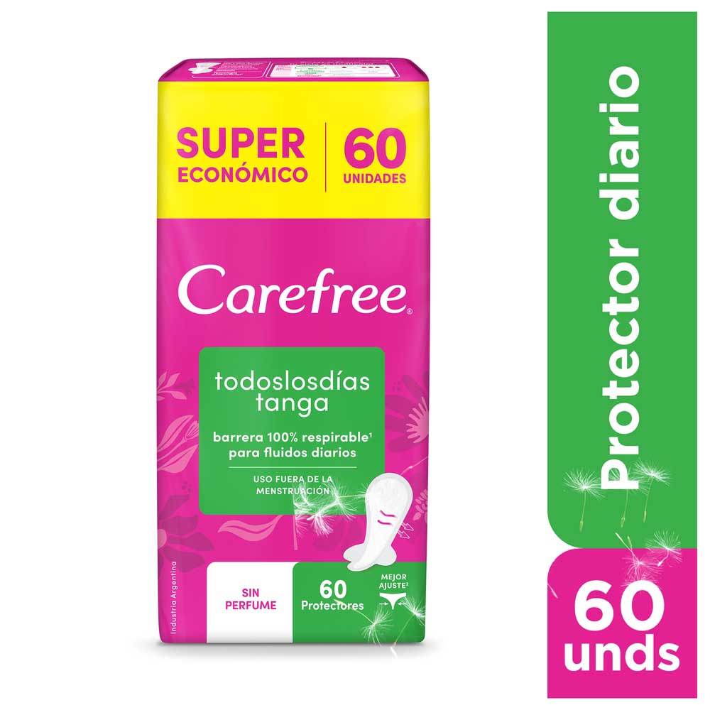 Protectores Diarios Todos Los Días Tanga  X 60 Un